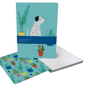 Roger la Borde A5 Journal-Adorable Dalmatian Dog Design, 128 lined&unlined pages